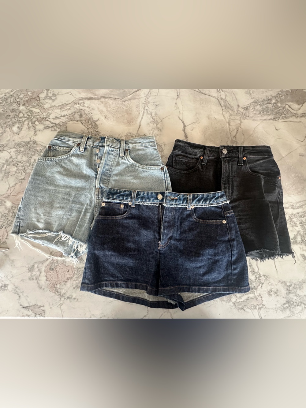 APC, Re/Done, Paige shorts (size 24)